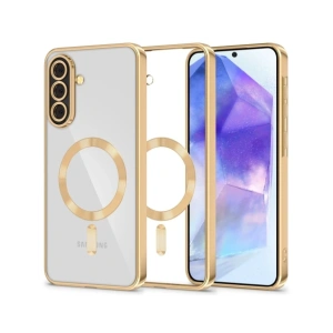 Etui Tech-Protect Magflex MagSafe do Samsung Galaxy A57 5G Shiny Gold