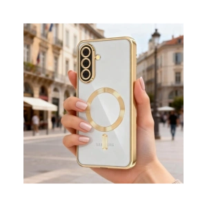 Etui Tech-Protect Magflex MagSafe do Samsung Galaxy A57 5G Shiny Gold