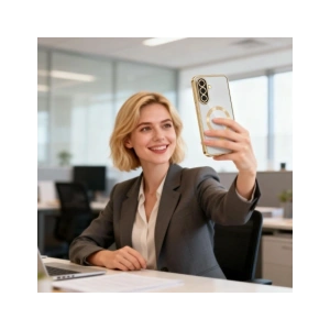 Etui Tech-Protect Magflex MagSafe do Samsung Galaxy A37 5G Shiny Gold