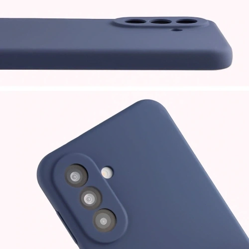 Silikonowe etui Bizon Soft Case do Samsung Galaxy A37 5G ciemnoniebieskie