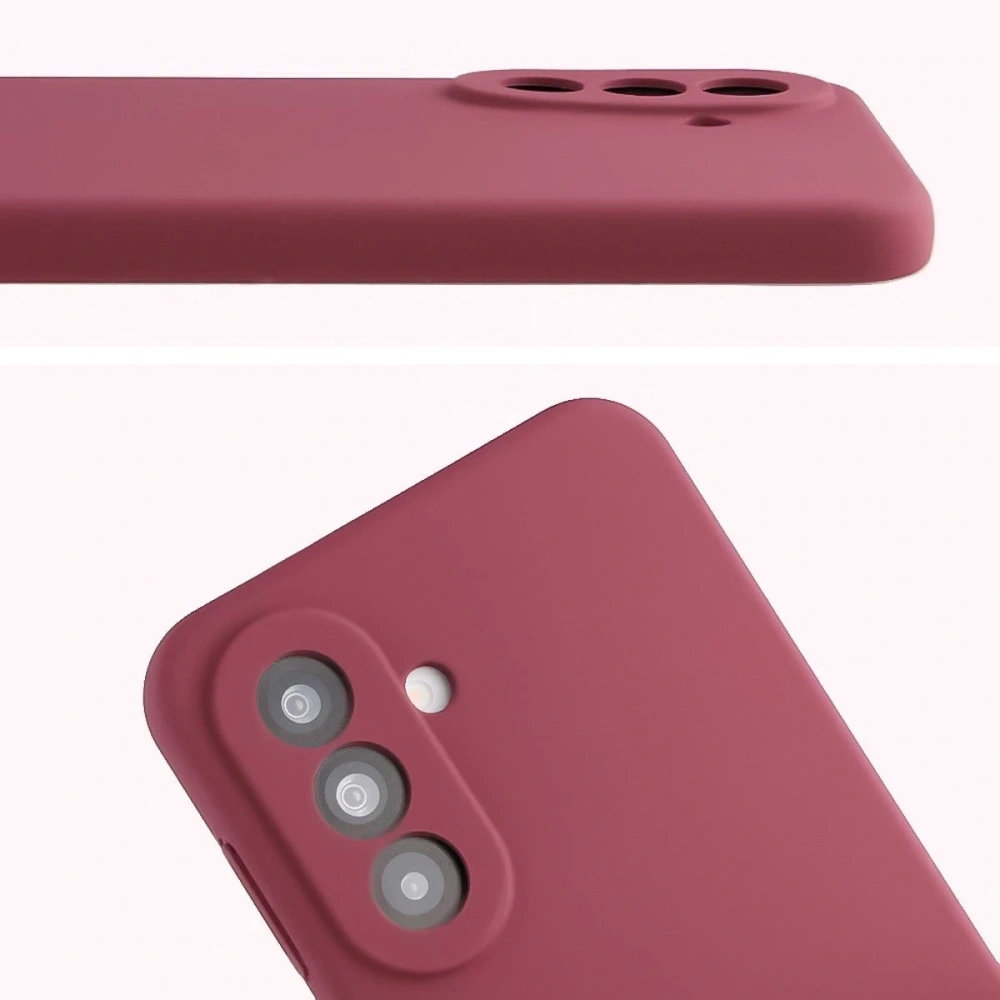 Silikonowe etui Bizon Soft Case do Samsung Galaxy A37 5G ciemnofioletowe