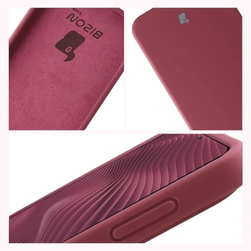 Silikonowe etui Bizon Soft Case do Samsung Galaxy A37 5G ciemnofioletowe