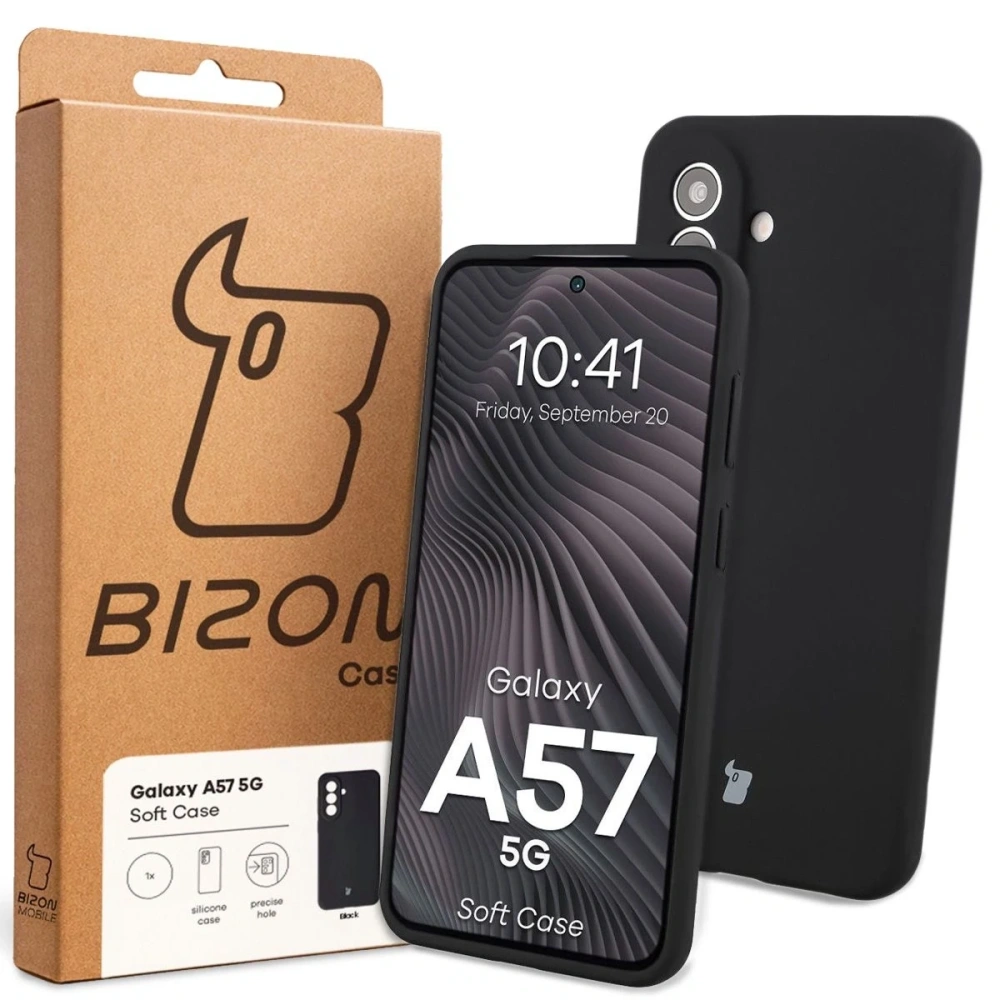 Silikonowe etui Bizon Soft Case do Samsung Galaxy A57 5G czarne