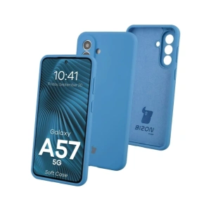 Silikonowe etui Bizon Soft Case do Samsung Galaxy A57 5G niebieskie