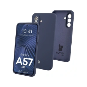 Silikonowe etui Bizon Soft Case do Samsung Galaxy A57 5G ciemnoniebieskie