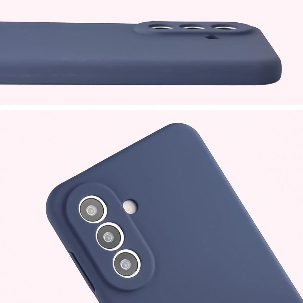 Silikonowe etui Bizon Soft Case do Samsung Galaxy A57 5G ciemnoniebieskie