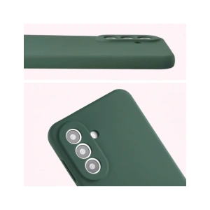 Silikonowe etui Bizon Soft Case do Samsung Galaxy A57 5G ciemnozielone