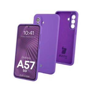 Silikonowe etui Bizon Soft Case do Samsung Galaxy A57 5G fioletowe