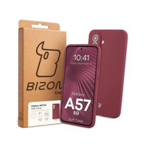 Silikonowe etui Bizon Soft Case do Samsung Galaxy A57 5G ciemnofioletowe