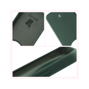 Silikonowe etui Bizon Soft Case do Honor Magic8 Lite ciemnozielone