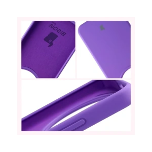 Silikonowe etui Bizon Soft Case do Honor Magic8 Lite fioletowe