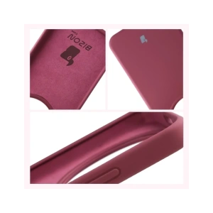 Silikonowe etui Bizon Soft Case do Honor Magic8 Lite ciemnofioletowe