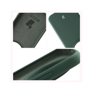 Silikonowe etui Bizon Soft Case do Honor Magic8 Pro ciemnozielone