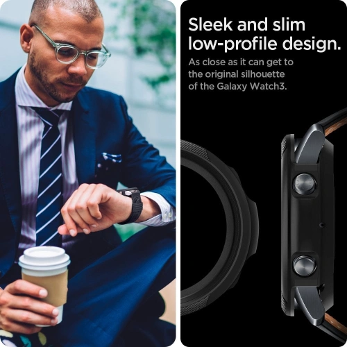 Kup Spigen Samsung Gehäuse Liquid Air Galaxy Watch 3 41mm Matt Schwarz - SPN1227BLK - {ean13} - Sklep Home Screen