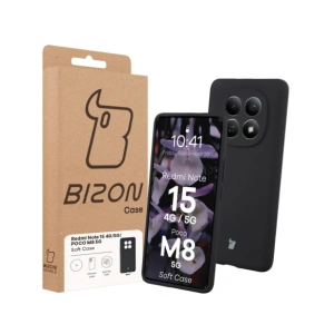 Silikonowe etui Bizon Soft Case do Xiaomi Redmi Note 15 / POCO M8 5G czarne
