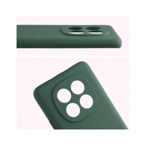 Silikonowe etui Bizon Soft Case do Xiaomi Redmi Note 15 / POCO M8 5G ciemnozielone