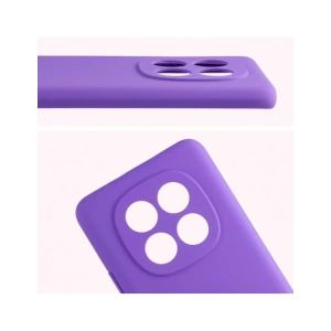 Silikonowe etui Bizon Soft Case do Xiaomi Redmi Note 15 / POCO M8 5G fioletowe