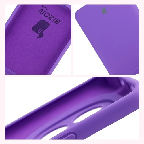 Silikonowe etui Bizon Soft Case do Xiaomi Redmi Note 15 / POCO M8 5G fioletowe