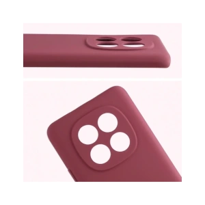 Silikonowe etui Bizon Soft Case do Xiaomi Redmi Note 15 / POCO M8 5G ciemnofioletowe