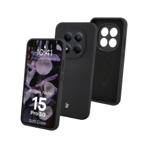 Silikonowe etui Bizon Soft Case do Xiaomi Redmi Note 15 Pro 5G czarne