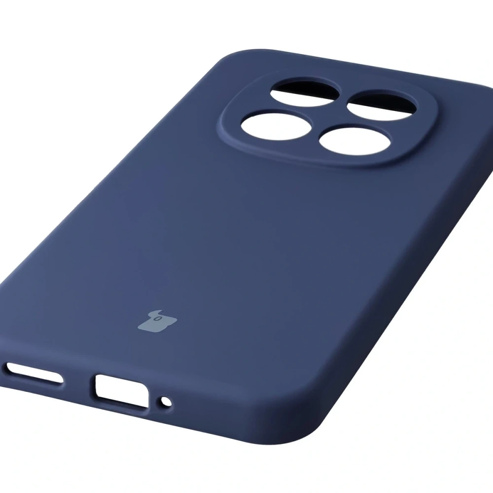 Silikonowe etui Bizon Soft Case do Xiaomi Redmi Note 15 Pro 5G ciemnoniebieskie