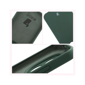 Silikonowe etui Bizon Soft Case do Xiaomi Redmi Note 15 Pro 5G ciemnozielone