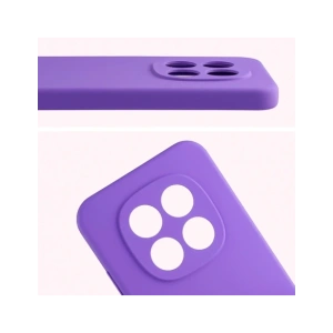 Silikonowe etui Bizon Soft Case do Xiaomi Redmi Note 15 Pro 5G fioletowe