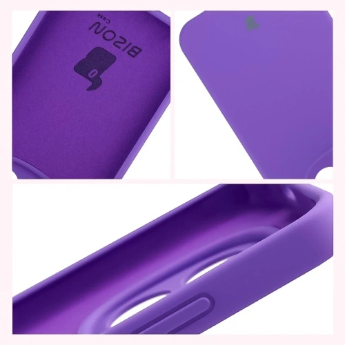 Silikonowe etui Bizon Soft Case do Xiaomi Redmi Note 15 Pro 5G fioletowe