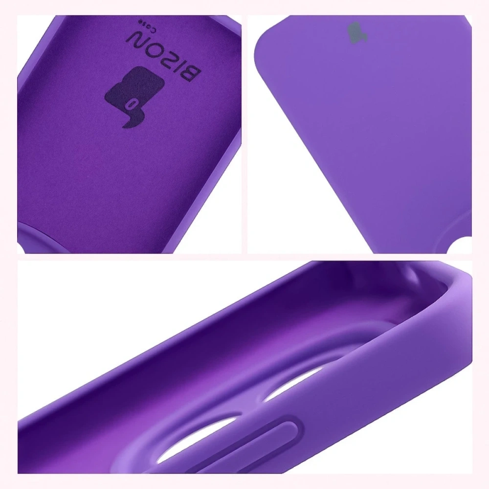 Silikonowe etui Bizon Soft Case do Xiaomi Redmi Note 15 Pro 5G fioletowe