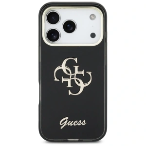 Etui Guess IML 4G Script Metal do Apple iPhone 17 Pro Max czarny