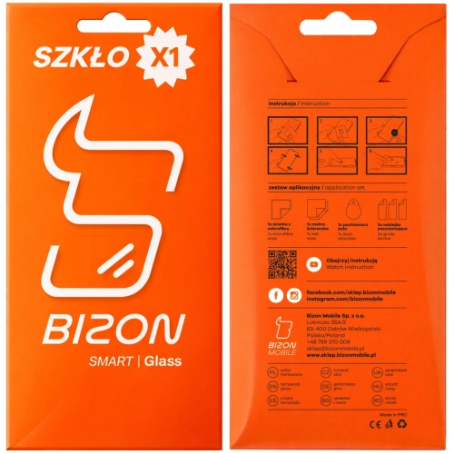 Szkło ochronne 2.5D Bizon Smart Glass do Apple iPhone 15 Plus / 15 Pro Max / 16 Plus