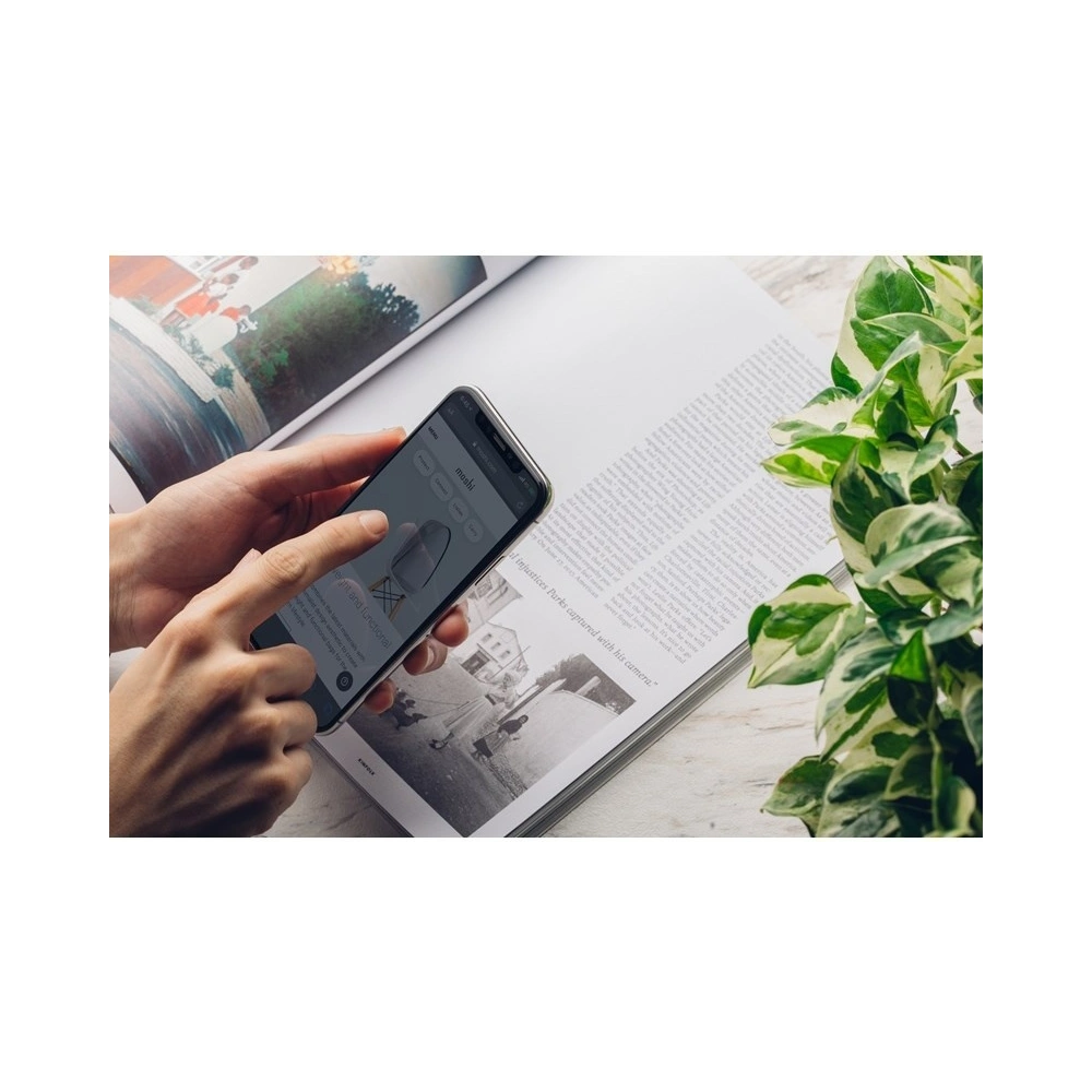 Szkło hybrydowe Moshi AirFoil Pro Apple iPhone 11 Pro/XS/X (czarna ramka)