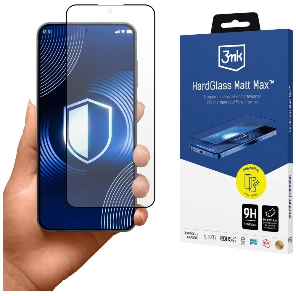 Szkło hartowane 3MK HardGlass Matt Max do Samsung Galaxy S26+ Plus