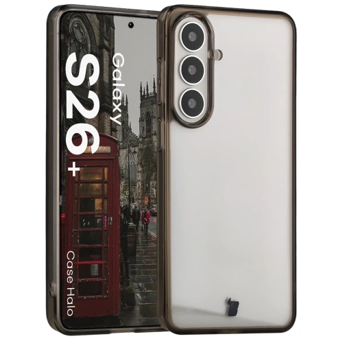 Etui Bizon Case Halo do Samsung Galaxy S26+ Plus przydymione-czarne