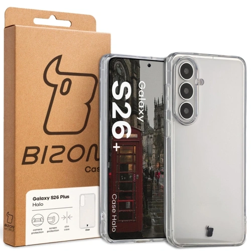 Etui Bizon Case Halo do Samsung Galaxy S26+ Plus przezroczyste