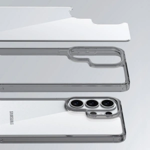 Etui Bizon Case Halo do Samsung Galaxy S26 Ultra przydymione-czarne