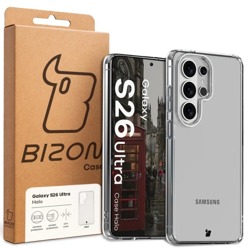 Etui Bizon Case Halo do Samsung Galaxy S26 Ultra przezroczyste