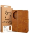 Etui z klapką Bizon Case Pocket do Honor Magic8 Pro brązowe