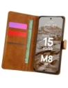 Etui z klapką Bizon Case Pocket do Xiaomi Redmi Note 15 / POCO M8 5G brązowe
