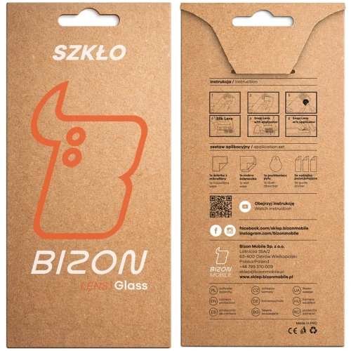 Szkło na aparat Bizon Glass Lens do Oppo Find X9 [2 PACK]