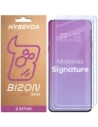 Elastyczne szkło hybrydowe Bizon Glass Mule Duo do Motorola Signature [2 PACK]
