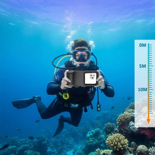 Etui Tech-Protect IPX8 Pro Universal Diving Waterproof Case Black