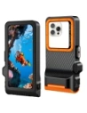 Etui Tech-Protect IPX8 Pro Universal Diving Waterproof Case Black/orange
