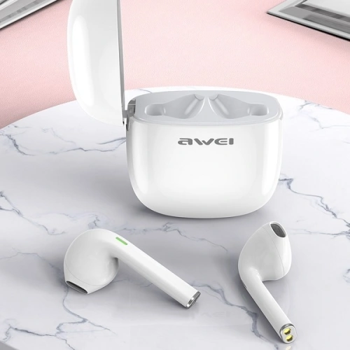 Kup AWEI słuchawki Bluetooth 5.0 T28 TWS + stacja dokująca biały/white - AWEI050WHT - {ean13} - Sklep Home Screen