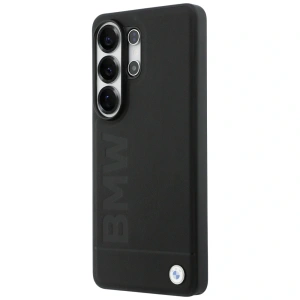 Etui BMW Leather Hot Stamp MagSafe do Samsung Galaxy S26 Ultra czarny