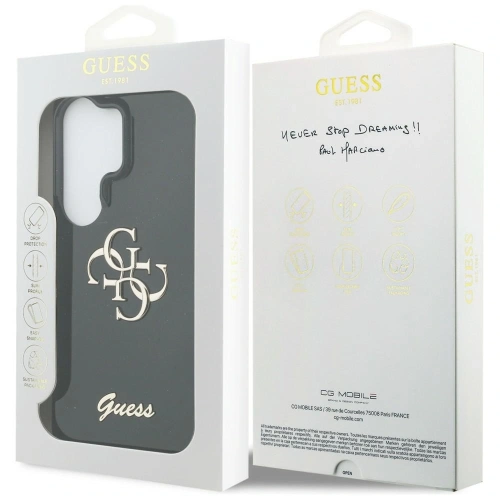 Etui Guess IML Big Metal 4G Script do Samsung Galaxy S26 Ultra czarny