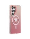 Etui Guess IML Gradient Triangle MagSafe do Samsung Galaxy S26 Ultra różowy