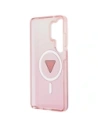 Etui Guess IML Gradient Triangle MagSafe do Samsung Galaxy S26 Ultra różowy