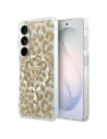 Etui Guess IML Leopard Print Triangle MagSafe do Samsung Galaxy S26 brązowy