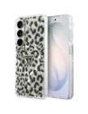 Etui Guess IML Leopard Print Triangle MagSafe do Samsung Galaxy S26 czarny